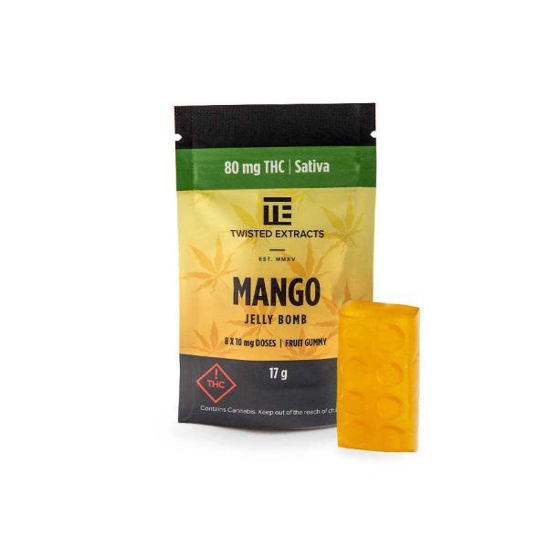 Buy Twisted Extracts - Mango Jelly Bomb - 80MG THC - Sativa EZ Weed Online
