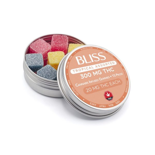 Buy Bliss Infused Gummies Tropical Assorted 300MG EZ Weed Online