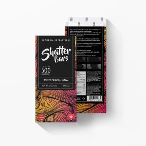 Buy Euphoria Extractions Sativa Shatter Bar 500MG - Toffee Crunch EZ Weed Online