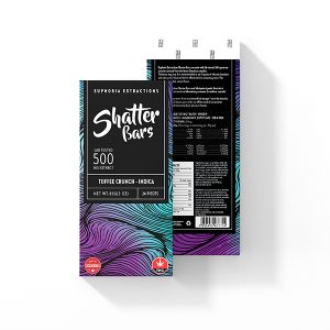 Buy Euphoria Extractions indica Shatter Bar 500MG - Toffee Crunch EZ Weed Online