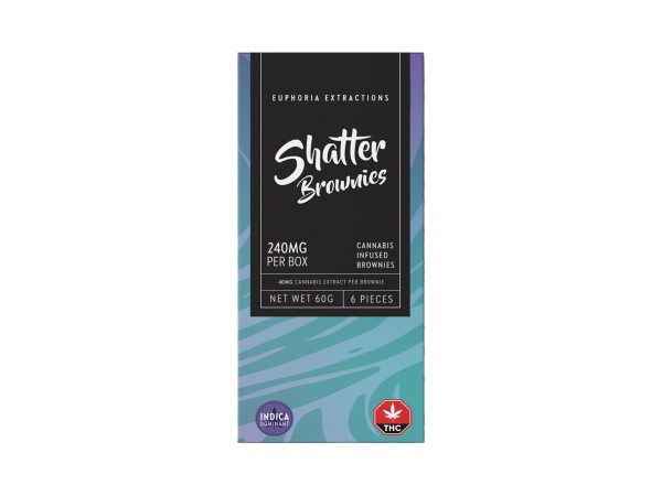 Buy Euphoria Extractions Indica Shatter Brownies 240MG EZ Weed Online