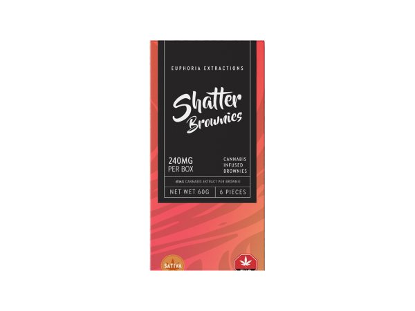 Buy Euphoria Extractions Sativa Shatter Brownies 240MG EZ Weed Online