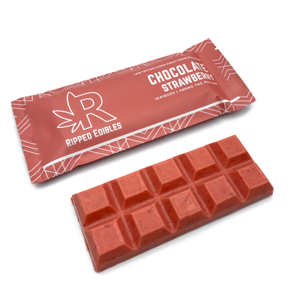 Buy Ripped Edibles - Chocolate - Strawberry - 400MG THC EZ Weed Online