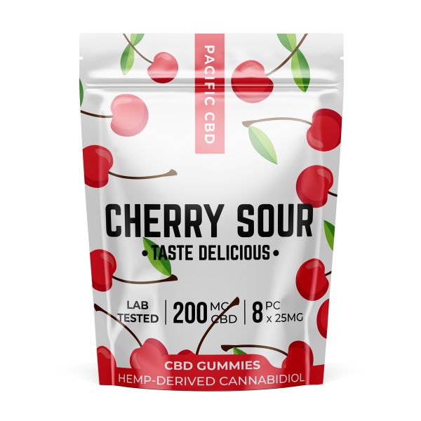 Pacific CBC cherry sour gummies 200mg ezweed online