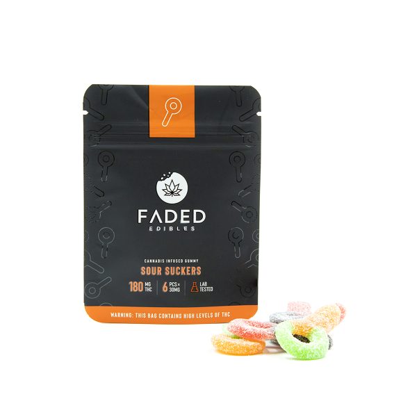 Buy Faded - Sour Suckers - 180MG EZ Weed Online