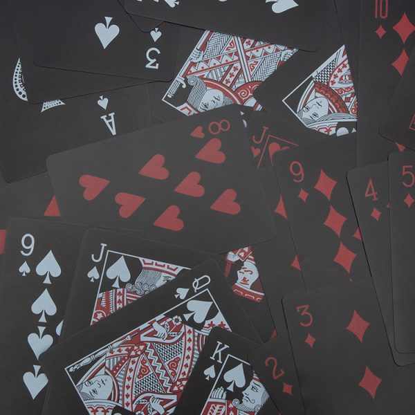 ezweed playing cards red/black