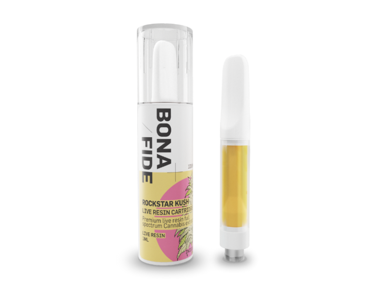 Photographie source: Bonafide – Live Resin Cartridge – Rockstar