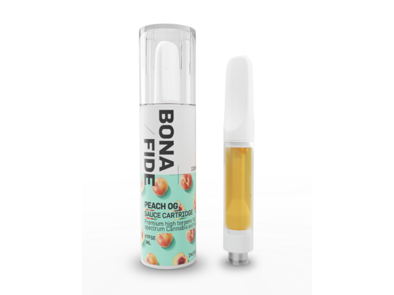 Photographie source: Bonafide – Sauce Cartridge – Peach OG