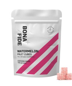 Bonafide Edibles - Watermelon Fruit Cubes 300MG THC