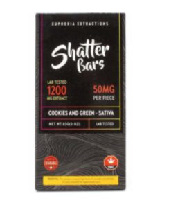 Euphoria Extractions Cookies N Green Sativa Bar 1200MG