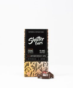 Euphoria Extractions Sativa Shatter Bar 250MG - Mint Dark Chocolate
