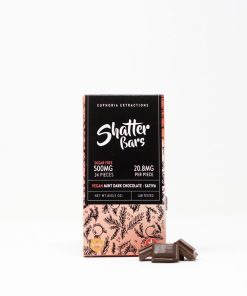 Euphoria Extractions Sativa Shatter Bar 500MG - Mint Dark Chocolate