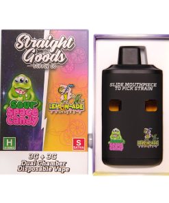Straight Goods Dual Chamber Disposable Vapes 6G - Sour Space Candy / Lemonade