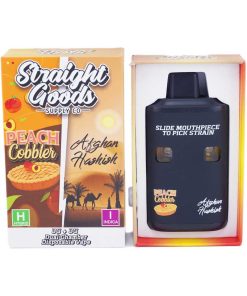 Straight Goods Dual Chamber Disposable Vapes 6G - Peach Cobbler / Afghan Hashish