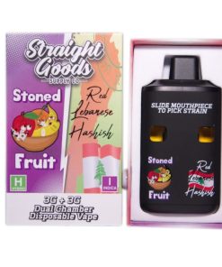 Straight Goods Dual Chamber Disposable Vapes 6G - Stoned fruit / Red Lebanese Hashish