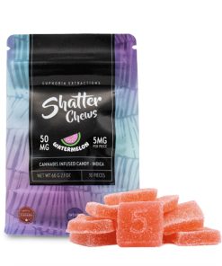 Euphoria Extractions - Shatter Chews - Watermelon 50MG (Indica)
