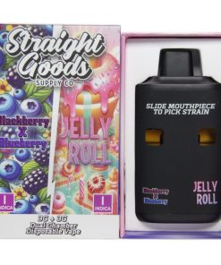 Straight Goods Dual Chamber Disposable Vapes 6G - Blackberry x Blueberry / Jelly Roll 6G