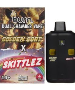 Burn Dual Chamber Disposable Vape – Golden Goat x Skittlez 6G