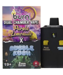 Burn Dual Chamber Disposable Vape – Purple Lemonade x Bubble Kush 6G