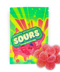 Euphoria Extractions - Sativa Gummies - Sour Cherry 150MG