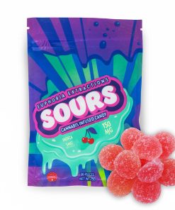 Euphoria Extractions - Indica Gummies - Sour Cherry 150MG
