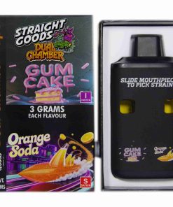 Straight Goods Dual Chamber Disposable Vapes 6G - Gum Cake / Orange Soda 6G