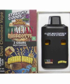 Straight Goods Dual Chamber Disposable Vapes 6G - Italian Biscotti / Cheese Burst 6G