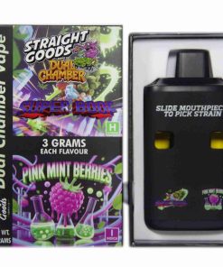 Straight Goods Dual Chamber Disposable Vapes 6G - Super Boof / Pink Mint Berries 6G