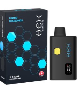 Hex Extracts – Blue Razz Rush Liquid Diamonds Disposable Vape (2G)