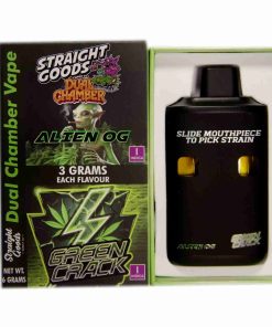 Straight Goods Dual Chamber Disposable Vapes 6G - Alien OG / Green Crack