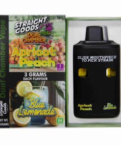 Straight Goods Dual Chamber Disposable Vapes 6G - Apricot Peach / Blue Lemonade