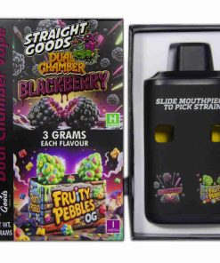 Straight Goods Dual Chamber Disposable Vapes 6G - Blackberry / Fruity Pebbles OG