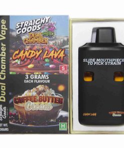 Straight Goods Dual Chamber Disposable Vapes 6G - Candy Lava / Coffee Butter Cream