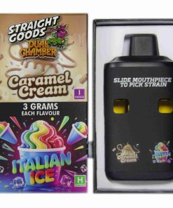 Straight Goods Dual Chamber Disposable Vapes 6G - Caramel Cream / Italian Ice