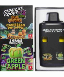 Straight Goods Dual Chamber Disposable Vapes 6G - Caribbean Pineapple / Green Apple