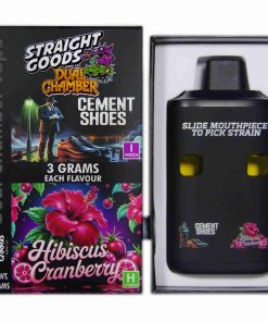 Straight Goods Dual Chamber Disposable Vapes 6G - Cement Shoes / Hibiscus Cranberry